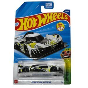 Hot Wheels 2025 Peugeot 9X8 Hypercar Exotics 2/5 Diecast Car